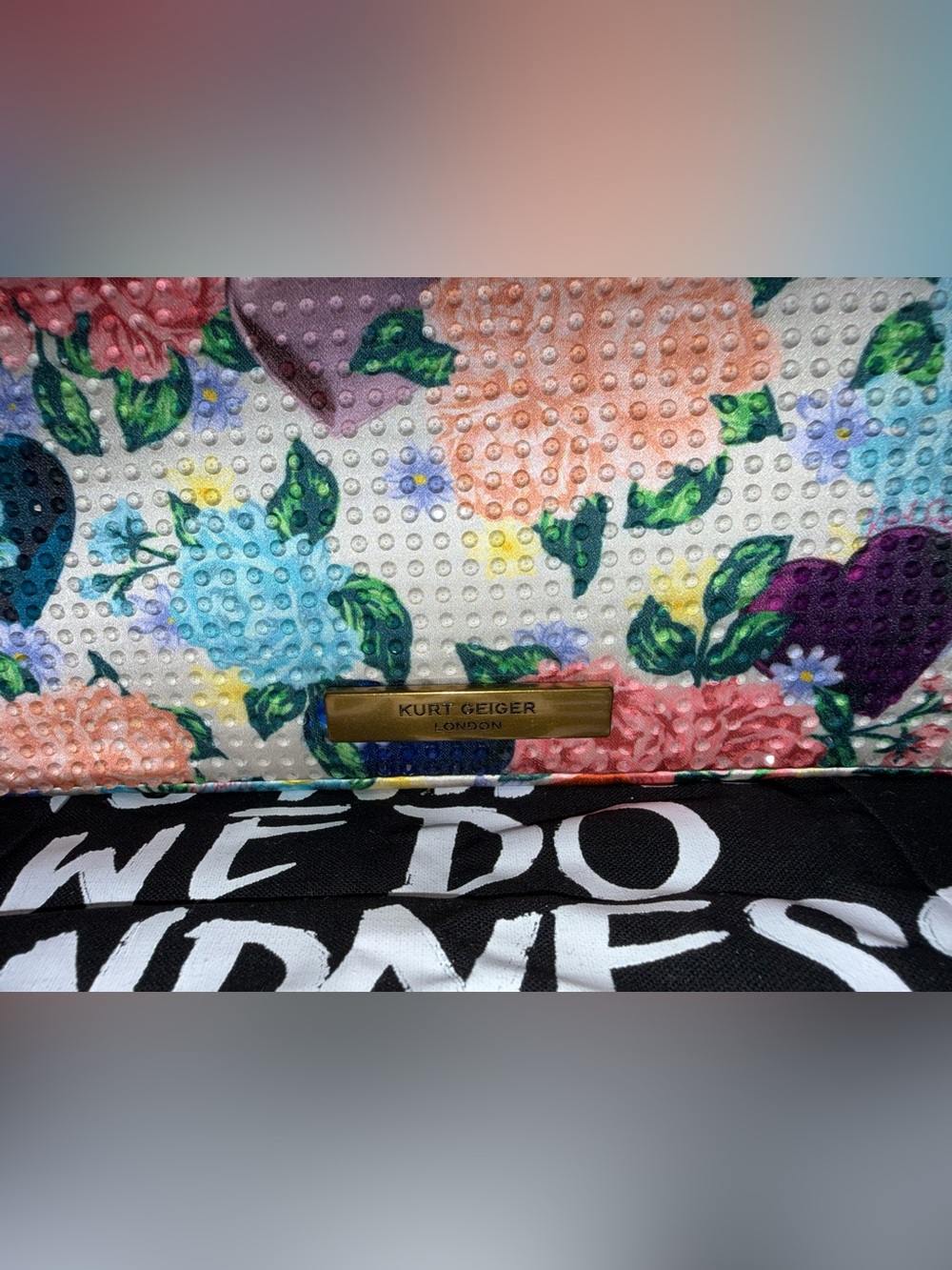 Kurt Geiger Mini Kensington Flower bag with dust bag - Picture 5 of 17